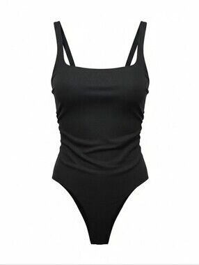 Castaway Black Swimsuit, One Peice, Long. Beachwear, Swim Pool, Summer Size 20w